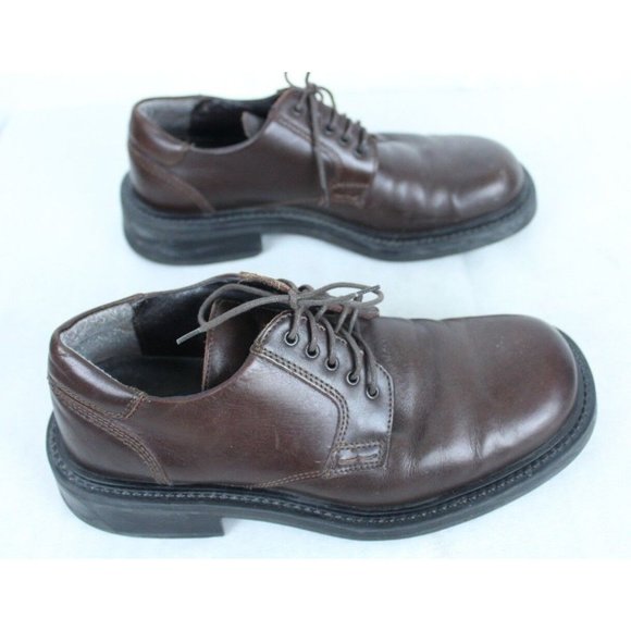 Kenneth Cole Reaction Brown Lace Up Leather Oxfords Dress Shoes Size 8 Italy main image 3